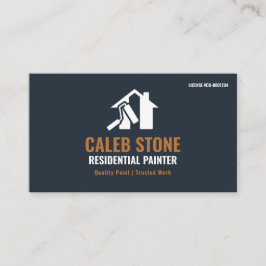Residential Painter Slate Blue Copper Minimalist 名刺
