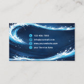 Residential Pressure Washing Cosmic Wave 名刺 (裏面)