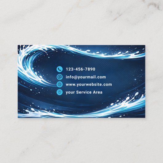 Residential Pressure Washing Cosmic Wave 名刺 (裏面)