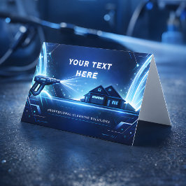 Residential Pressure Washing Holographic Glow 名刺