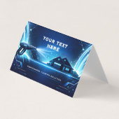 Residential Pressure Washing Holographic Glow 名刺 (正面)