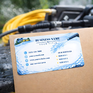 Residential pressure washing Infinite Wall ラベル