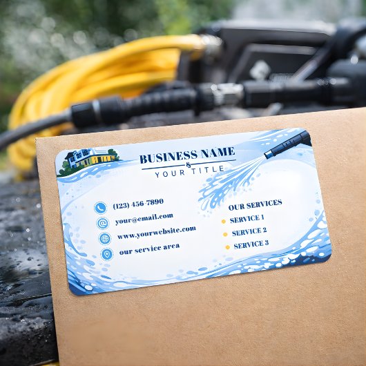 Residential pressure washing Infinite Wall ラベル