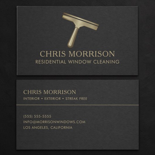 Residential Window Cleaning Business Card 名刺