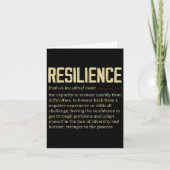 Resilience Definition Dictionary Vintage Motivatio カード (正面)