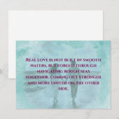 Resilience & Love Romantic Quote Standard Postcard ノートカード (正面/裏面)