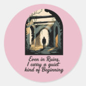 Resilience Mental Health Awareness Sticker ラウンドシール (正面)