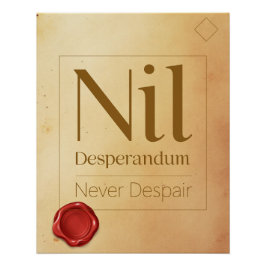 Resilience Motivational Quote - Latin Poster Art ポスター