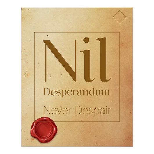 Resilience Motivational Quote - Latin Poster Art ポスター (正面)