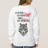 Resilience, self-worth, and independence スウェットシャツ (裏面)