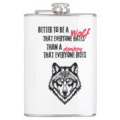 Resilience, self-worth, and independence フラスク (正面)