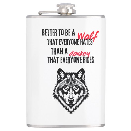 Resilience, self-worth, and independence フラスク (正面)