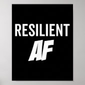Resilient Af Strong Insrational Motivation  ポスター (正面)