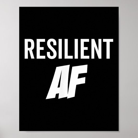 Resilient Af Strong Insrational Motivation  ポスター (正面)