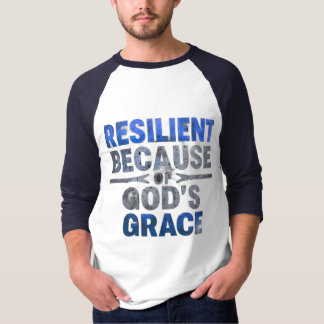 Resilient Because of God’s Grace-Blue Tシャツ