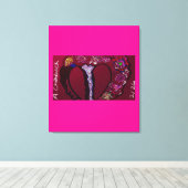 Resilient Heart キャンバスプリント (インサイチュ (ウッドフロア))