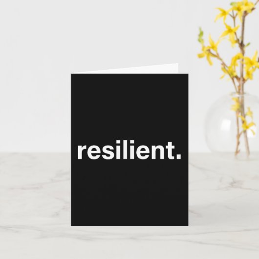 Resilient Mental Strength Self-esteem Motivation R カード (黄色い花)