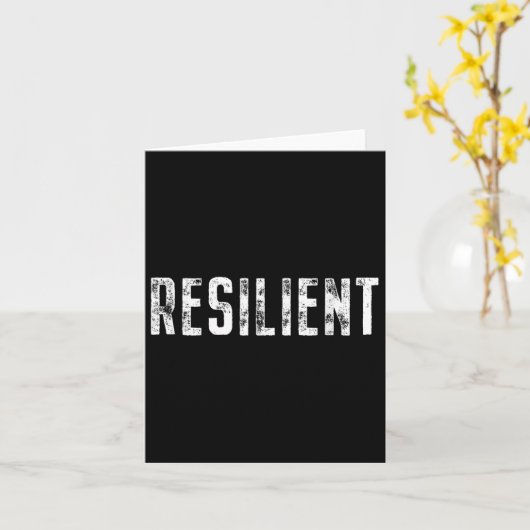 Resilient Mental Strength Self-esteem Motivation R カード (黄色い花)
