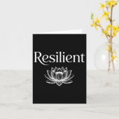 Resilient Mental Strength Self-esteem Motivation R カード (黄色い花)