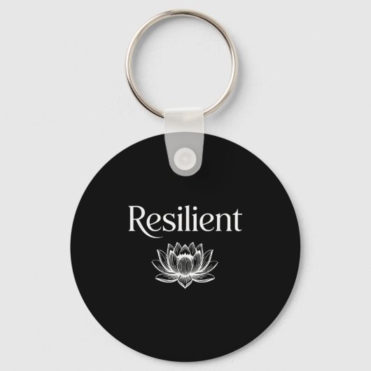 Resilient Mental Strength Self-esteem Motivation R キーホルダー (正面)