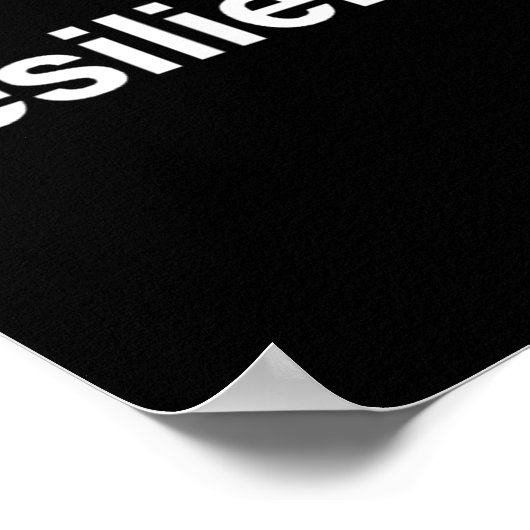 Resilient Mental Strength Self-esteem Motivation R ポスター (角)