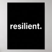 Resilient Mental Strength Self-esteem Motivation R ポスター (正面)