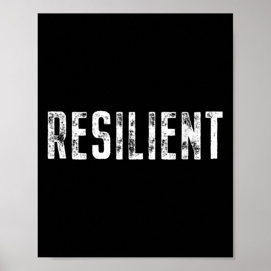 Resilient Mental Strength Self-esteem Motivation R ポスター (正面)