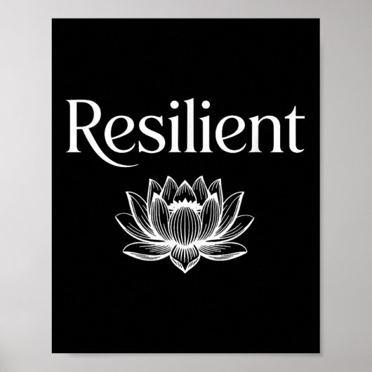 Resilient Mental Strength Self-esteem Motivation R ポスター (正面)