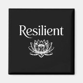 Resilient Mental Strength Self-esteem Motivation R マグネット (正面)