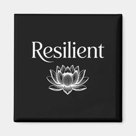 Resilient Mental Strength Self-esteem Motivation R マグネット (正面)