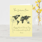 Resilient Military Child Armed Forces Day カード (黄色い花)