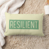 RESILIENT Throw Pillow – Strength You Can Lean On ランバークッション (ブランケット)