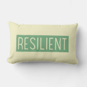 RESILIENT Throw Pillow – Strength You Can Lean On ランバークッション (正面)