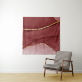 Resin art, dark red marsala abstract background. E タペストリー (インサイチュ(横))