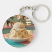 Resin Banana Sundae | Retro Ice Cream Shop キーホルダー (裏面)