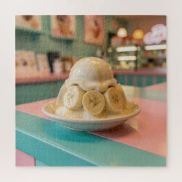 Resin Banana Sundae | Retro Ice Cream Shop ジグソーパズル