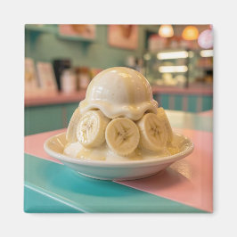 Resin Banana Sundae | Retro Ice Cream Shop マグネット