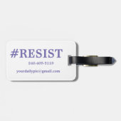 #RESISTの荷物のラベル ラゲッジタグ (裏面横)