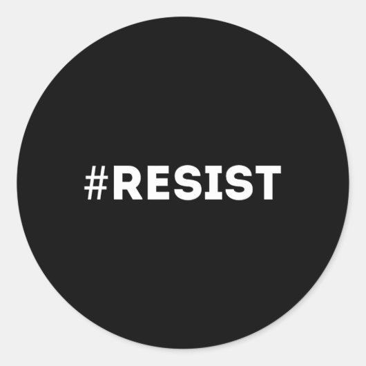 #resist抵抗 ラウンドシール (正面)