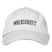 #Resist政治的抗議 刺繍入りキャップ (正面)