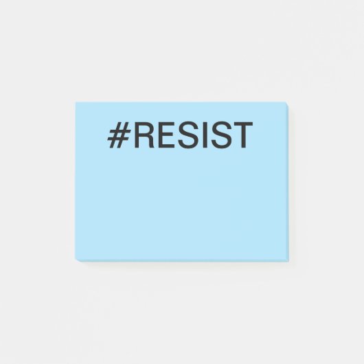#Resist暗はっきりした色文字 ポストイット (正面)