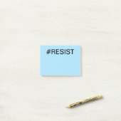 #Resist暗はっきりした色文字 ポストイット (デスク上)