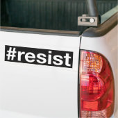 #resist バンパーステッカー (トラック上)