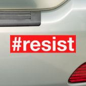#resist バンパーステッカー (車上)
