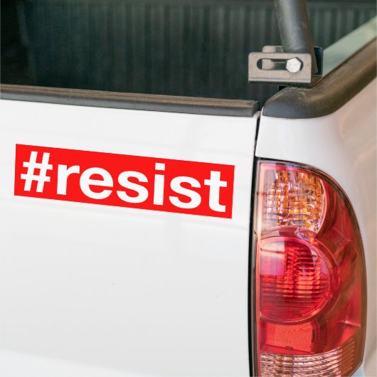 #resist バンパーステッカー (トラック上)