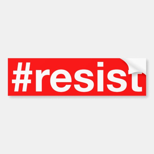 #resist バンパーステッカー (正面)