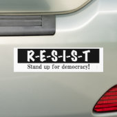 RESIST – ブロックバンパーステッカー バンパーステッカー (車上)