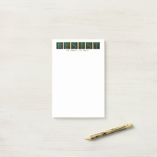 Resist ポストイット (デスク上)