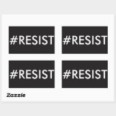 #RESIST 長方形シール (シート)
