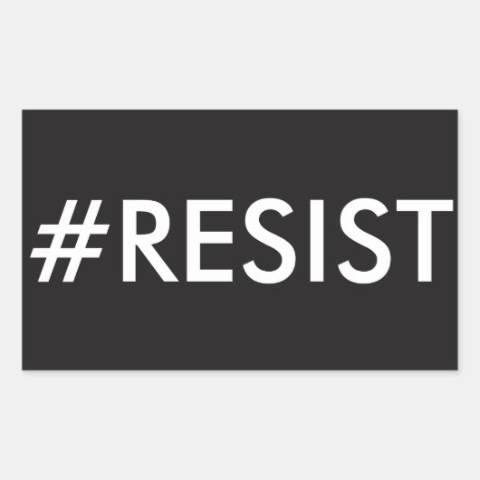 #RESIST 長方形シール (正面)